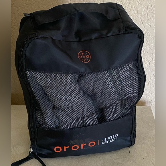 ORORO Quilted Heated Best Grey Medium Water Resistant Zip Front/Pockets NWT - Picture 4 of 17